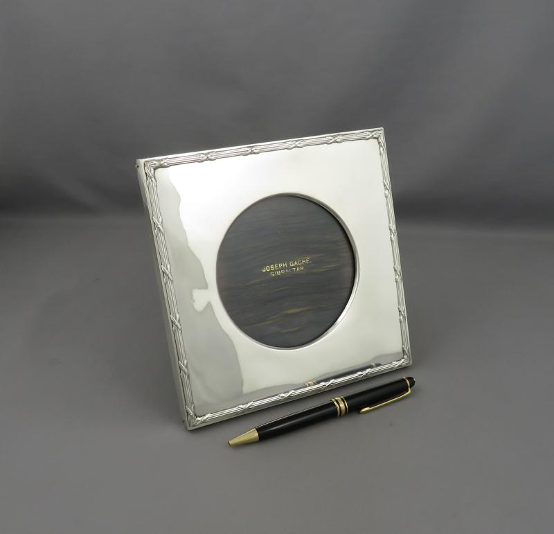 Edwardian Sterling Silver Photo Frame - JH Tee Antiques