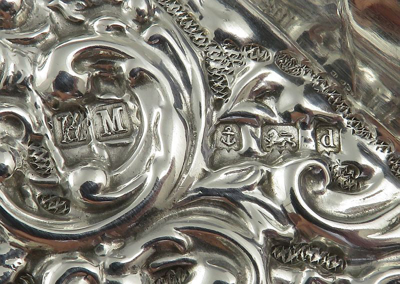 Edwardian Sterling Silver Pin Tray - JH Tee Antiques