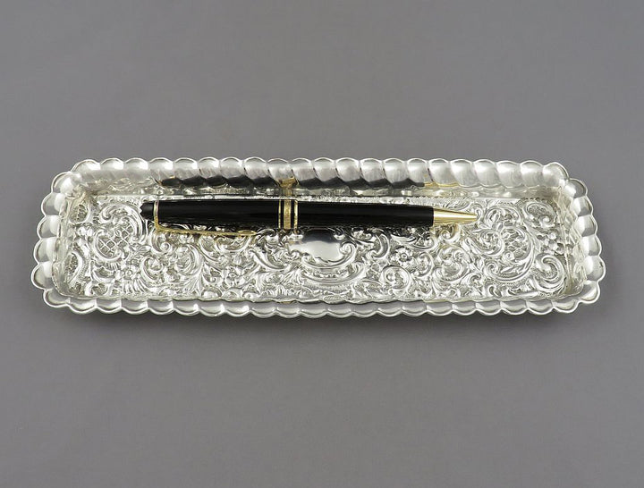 Edwardian Sterling Silver Pin Tray - JH Tee Antiques