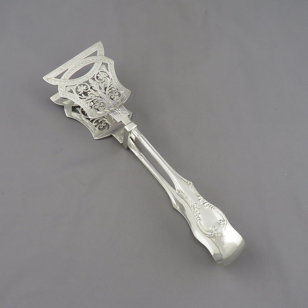 Edwardian Silver Serving Tongs