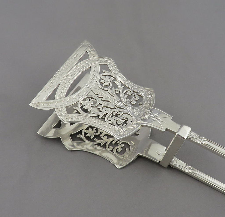 Edwardian Silver Serving Tongs