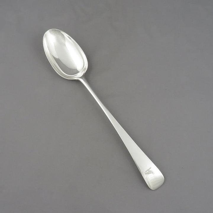 Edwardian Silver Stuffing Spoon - JH Tee Antiques