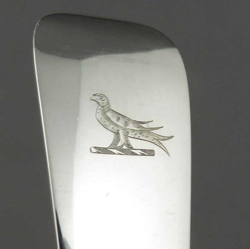Edwardian Silver Stuffing Spoon - JH Tee Antiques
