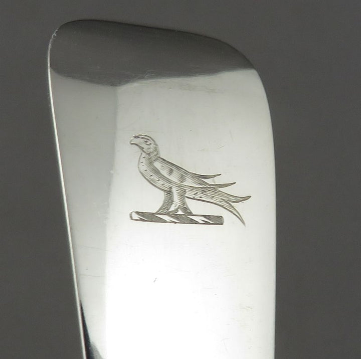 Edwardian Silver Stuffing Spoon - JH Tee Antiques