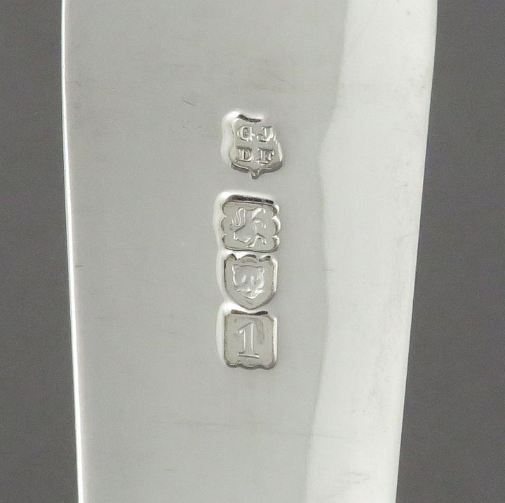 Edwardian Silver Stuffing Spoon - JH Tee Antiques