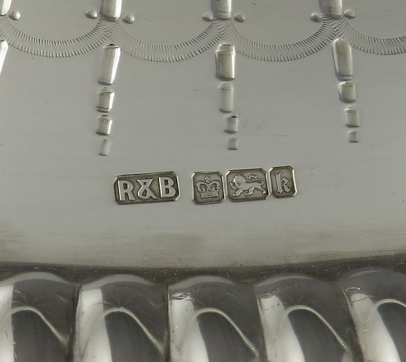 Edwardian Sterling Silver Tray - JH Tee Antiques