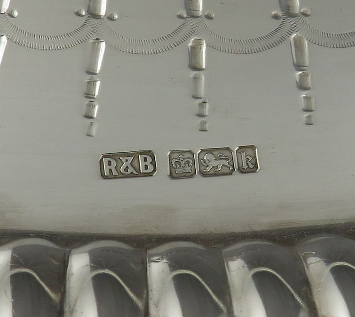 Edwardian Sterling Silver Tray - JH Tee Antiques