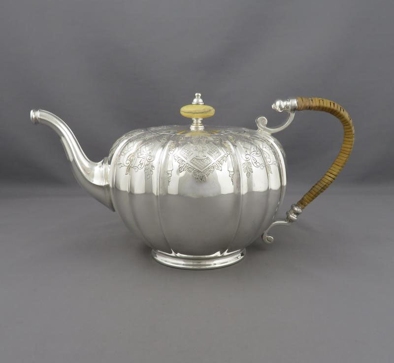 Elkington Sterling Silver Tea Service - JH Tee Antiques