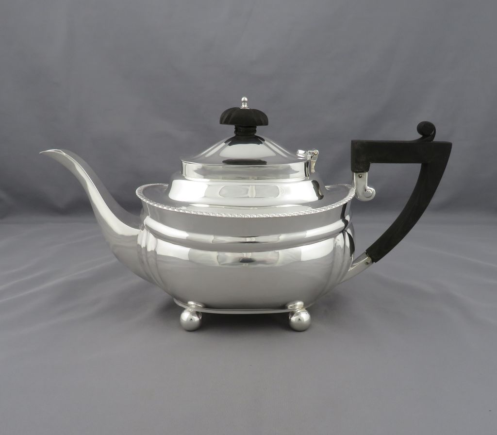 Elkington Sterling Silver Tea Set - JH Tee Antiques