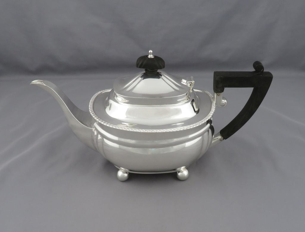 Elkington Sterling Silver Tea Set - JH Tee Antiques