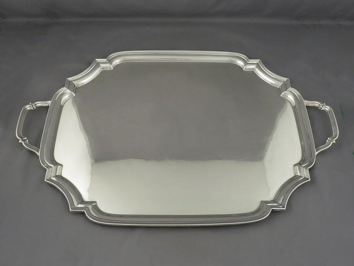 English Sterling Silver Tray - JH Tee Antiques