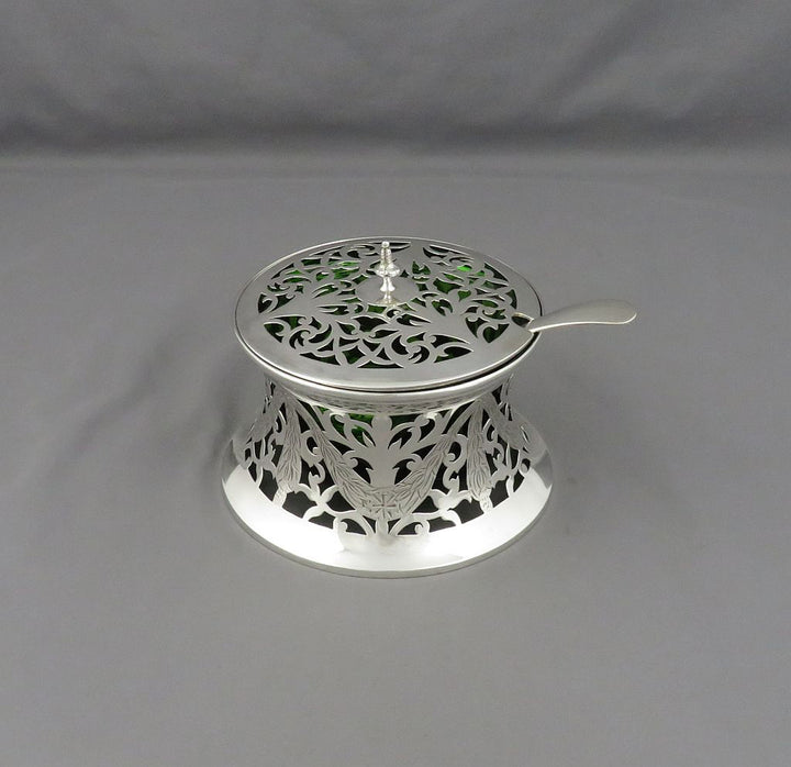 English Silver Condiment Dish - JH Tee Antiques
