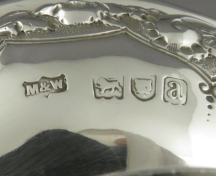 Victorian Silver Cream &amp; Sugar - JH Tee Antiques