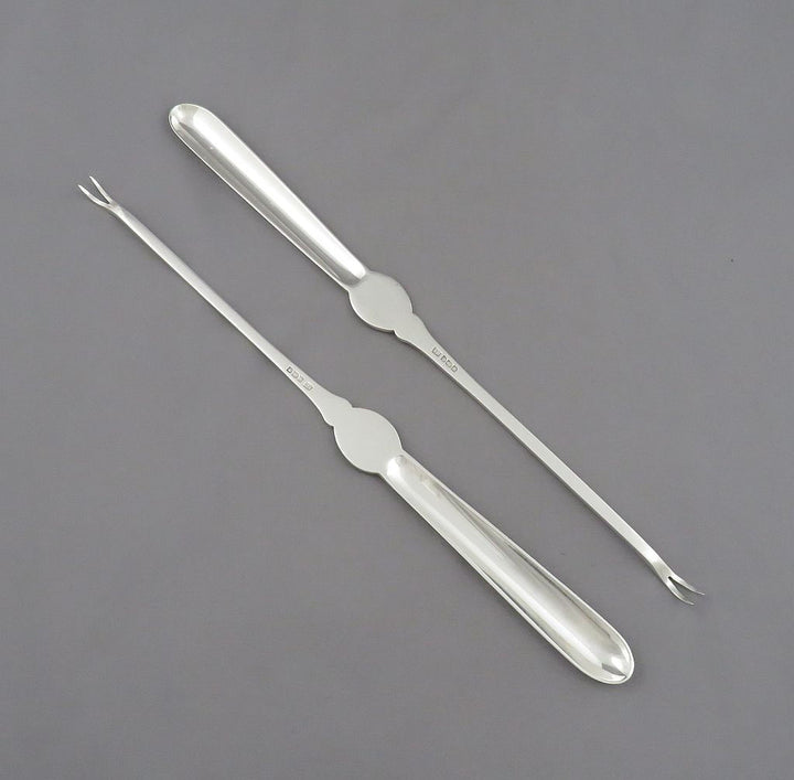 English Sterling Silver Lobster Picks