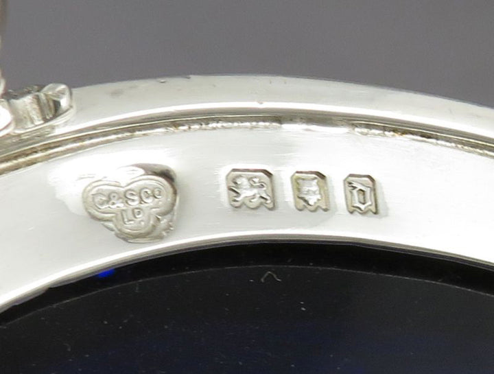 English Silver Mustard Pot - JH Tee Antiques