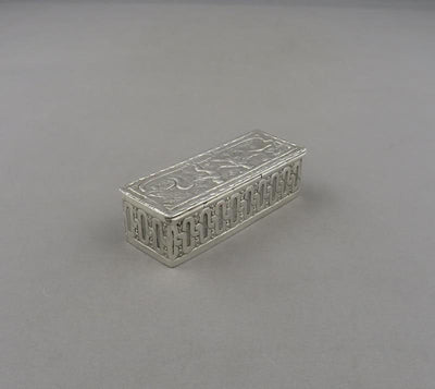 English Sterling Silver Trinket Box