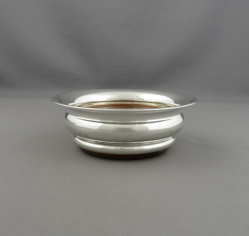 Pair of English Sterling Silver Wine Coasters