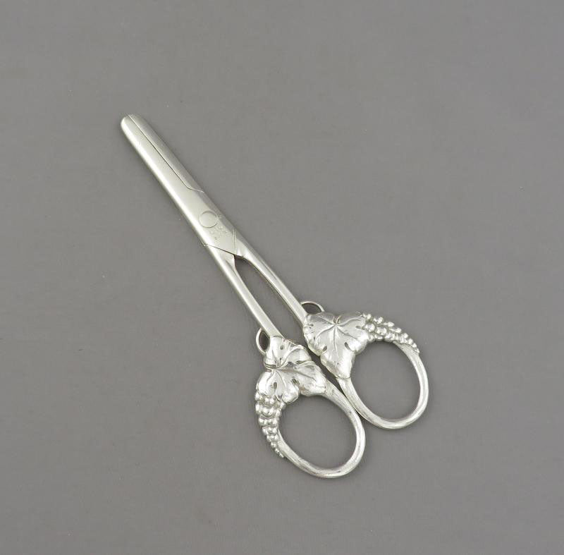 Evald Nielsen Silver Grape Shears - JH Tee Antiques