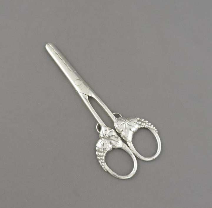 Evald Nielsen Silver Grape Shears - JH Tee Antiques