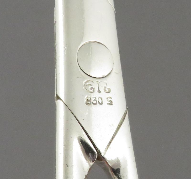 Evald Nielsen Silver Grape Shears - JH Tee Antiques