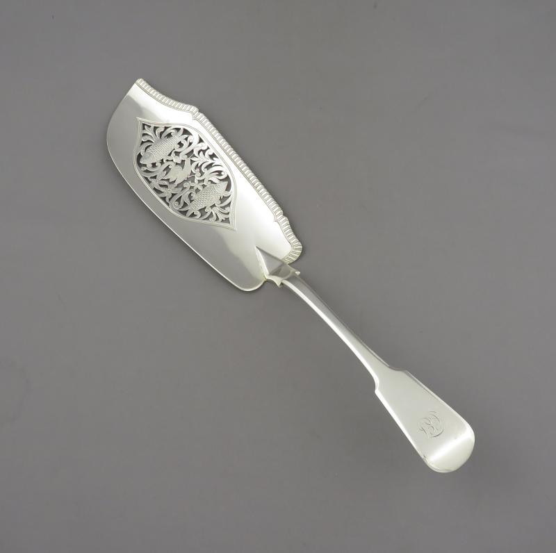 William IV Silver Fiddle Pattern Fish Slice