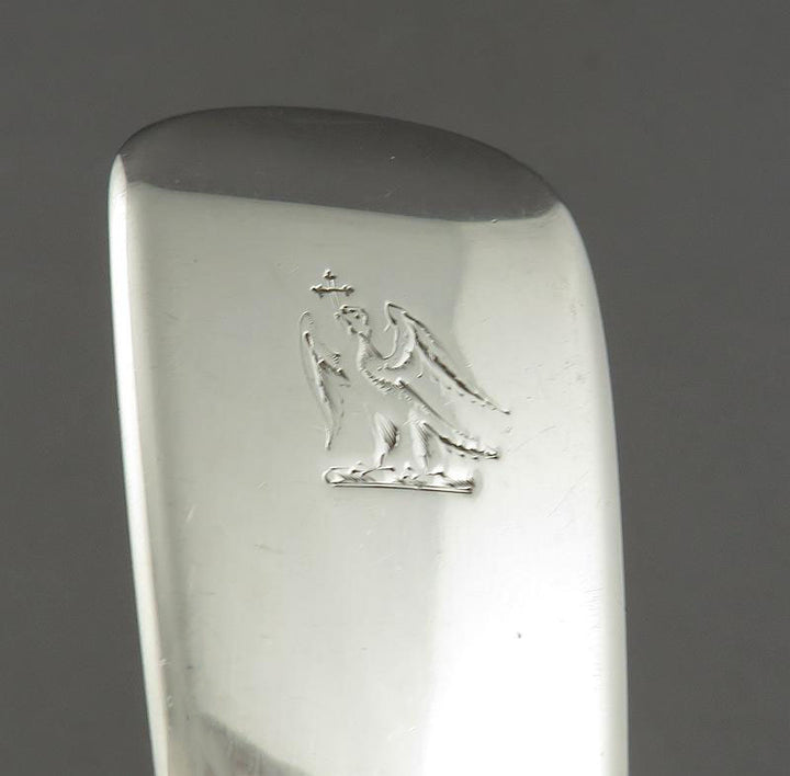 Victorian Silver Fiddle Pattern Fish Slice - JH Tee Antiques