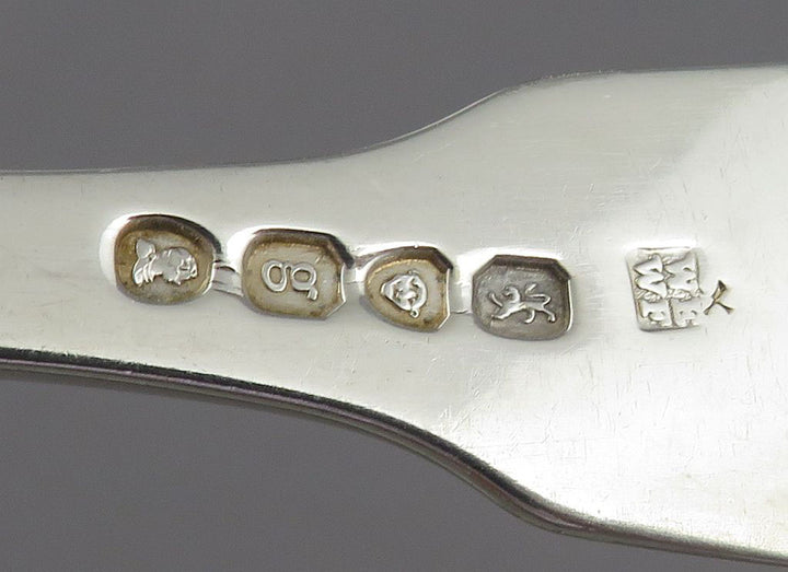 Fiddle Pattern Silver Flatware Service for 6