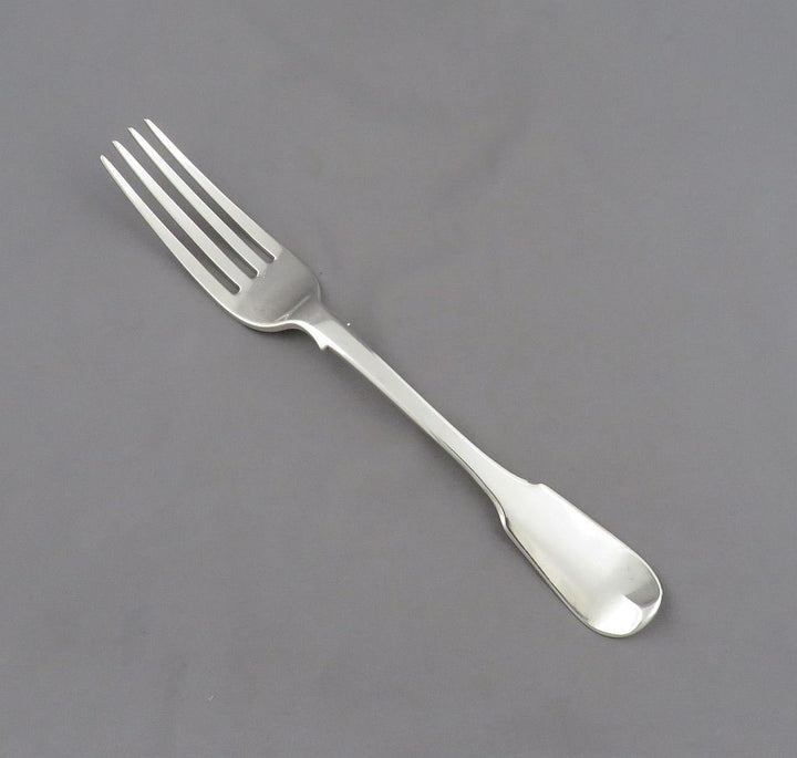Fiddle Pattern Silver Flatware Service for 6