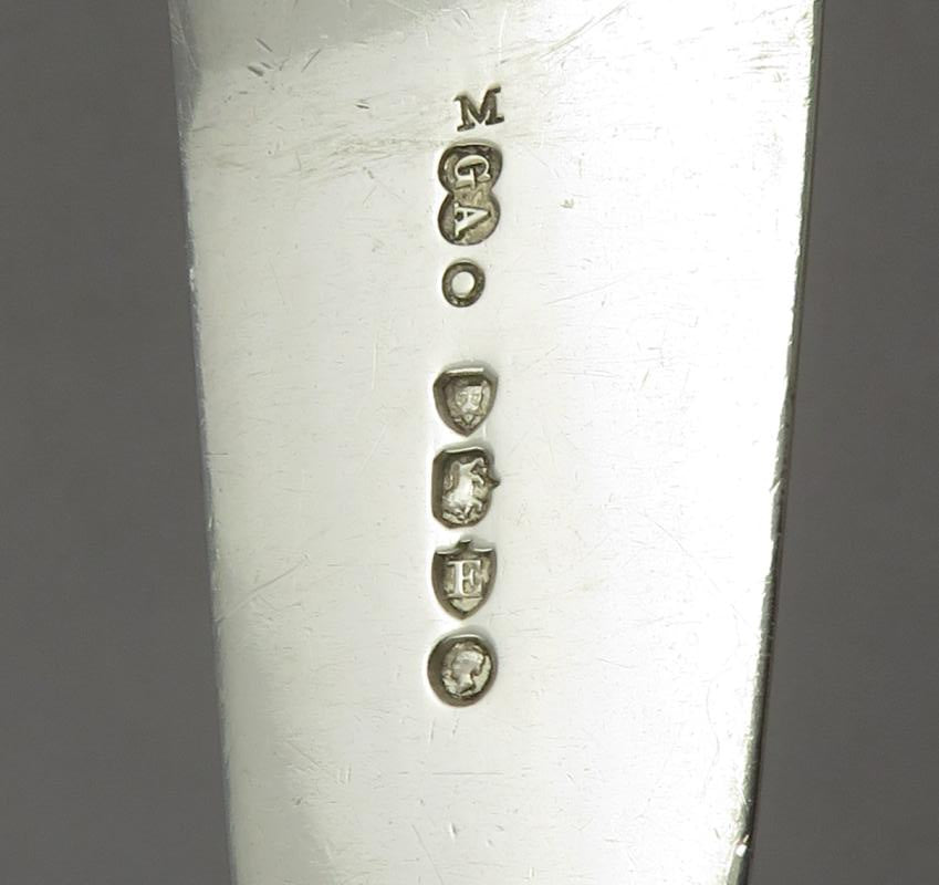 Victorian Silver Fiddle Shell Cheese Scoop - JH Tee Antiques