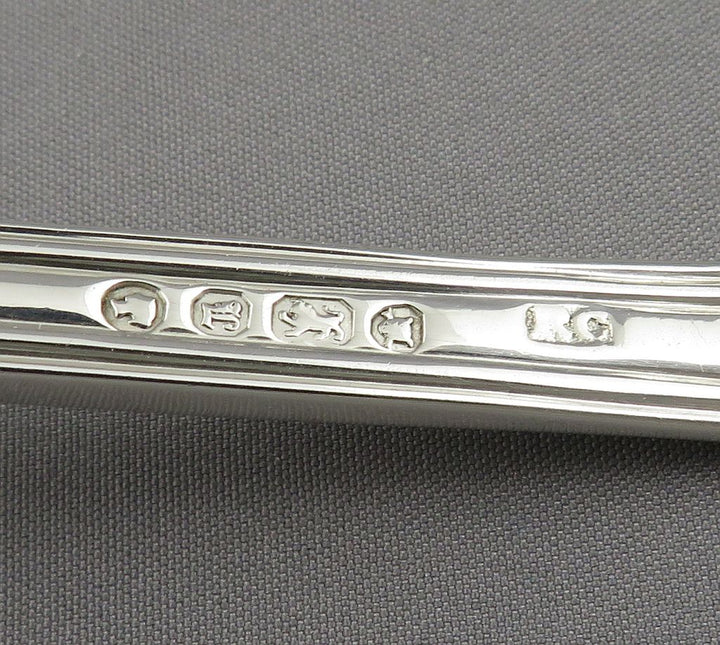 Fiddle Thread and Shell Silver Sugar Sifter - JH Tee Antiques
