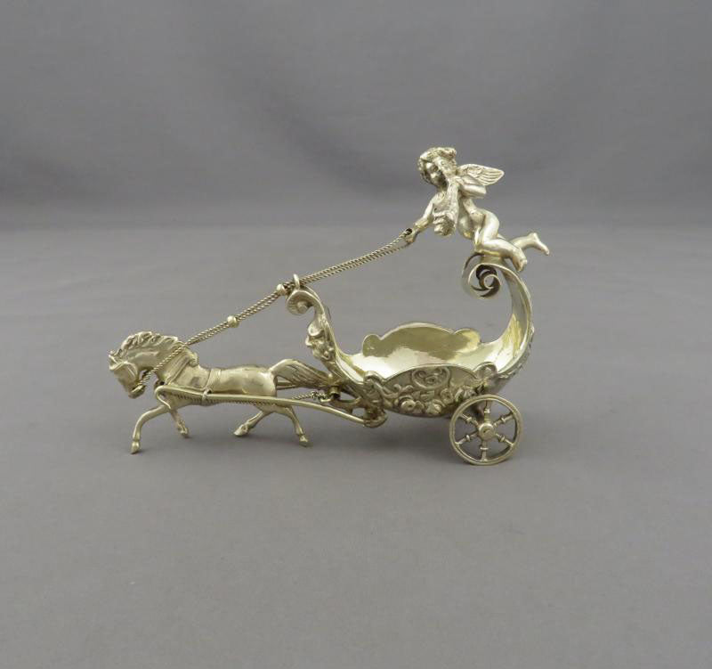 Four German Silver Gilt Figural Salts