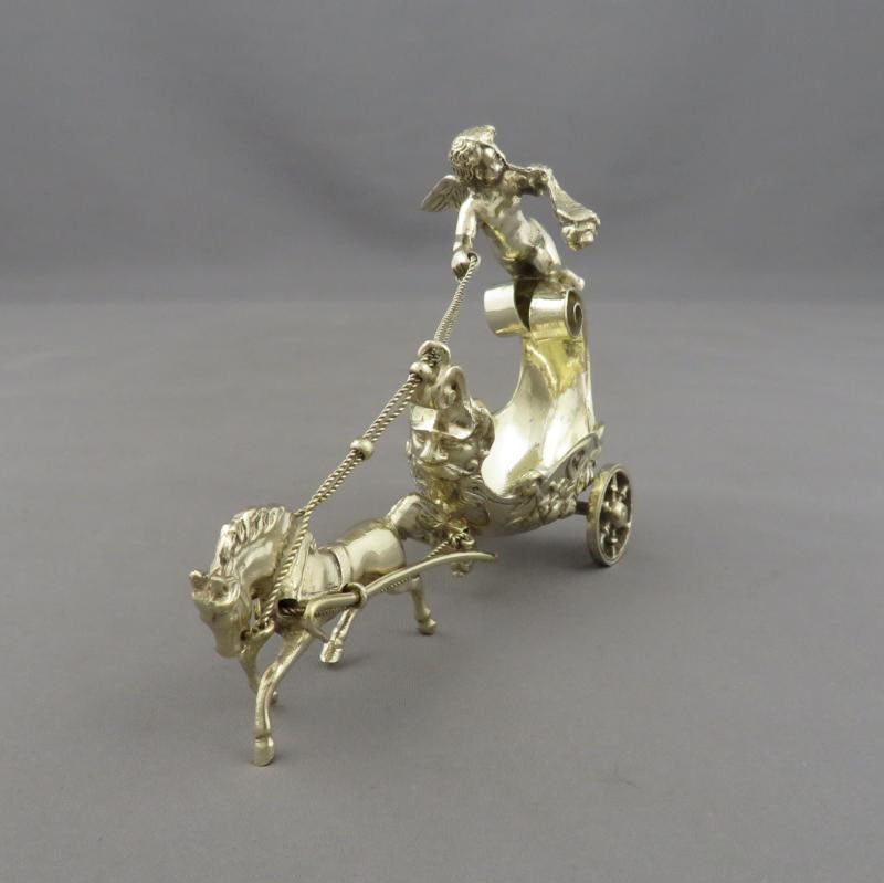 Four German Silver Gilt Figural Salts