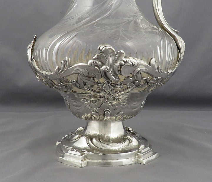 French 950 Silver Claret Jug