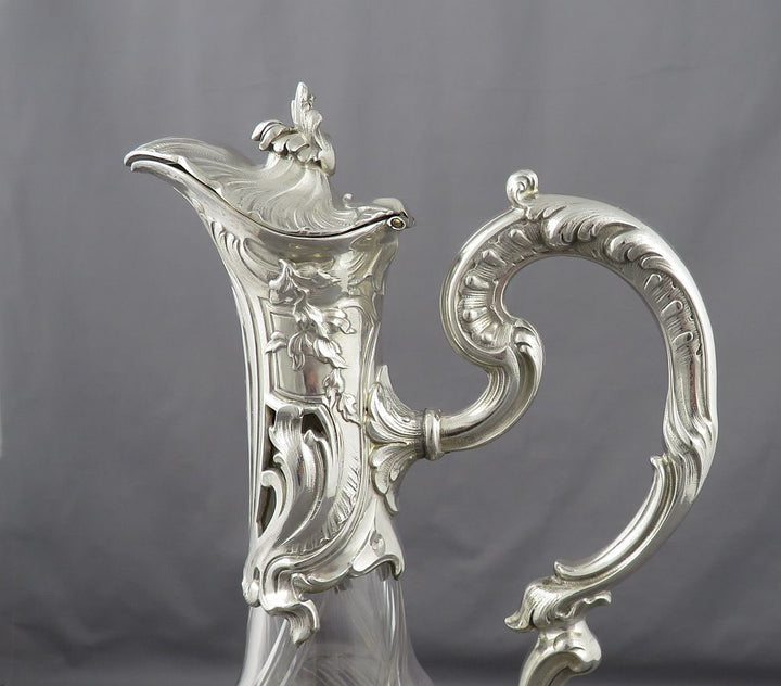 French 950 Silver Claret Jug