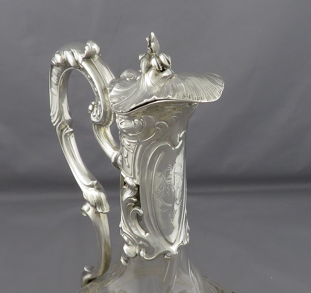 French 950 Silver Claret Jug