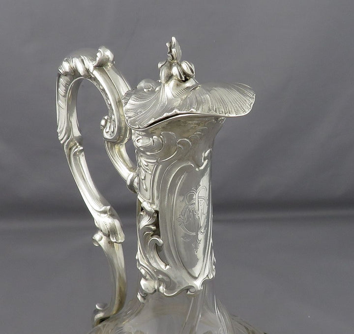 French 950 Silver Claret Jug