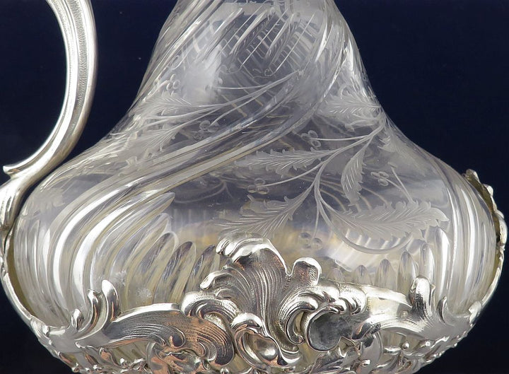 French 950 Silver Claret Jug