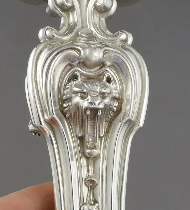 French Silver Candlesticks - JH Tee Antiques
