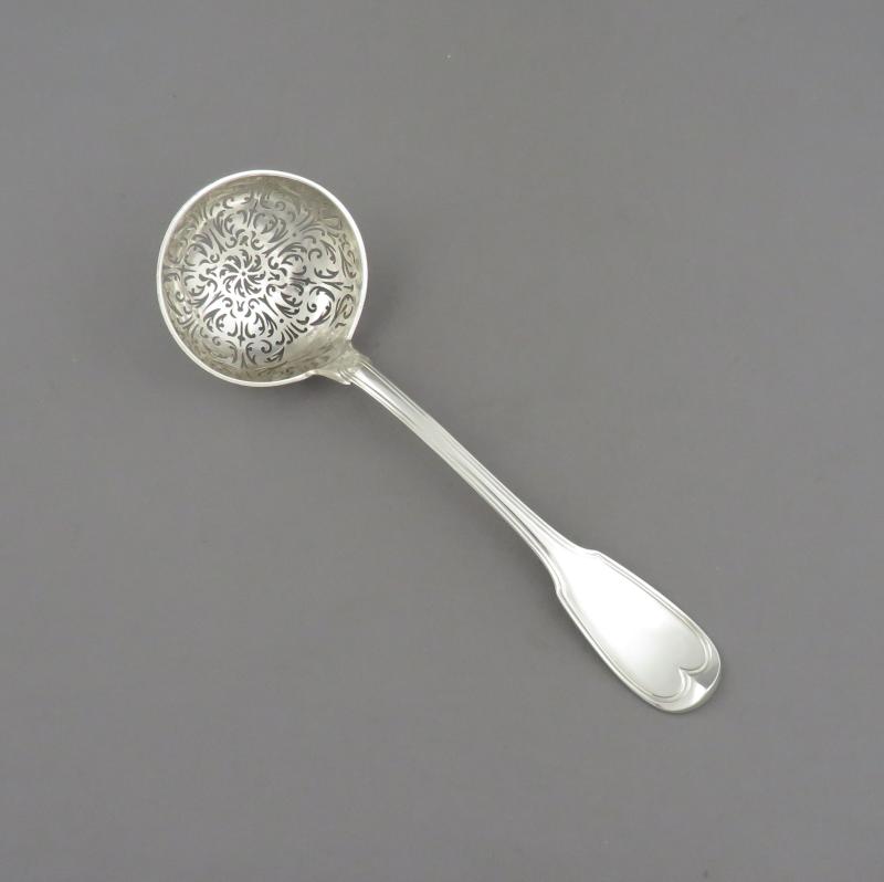 French 950 Silver Sugar Sifter - JH Tee Antiques