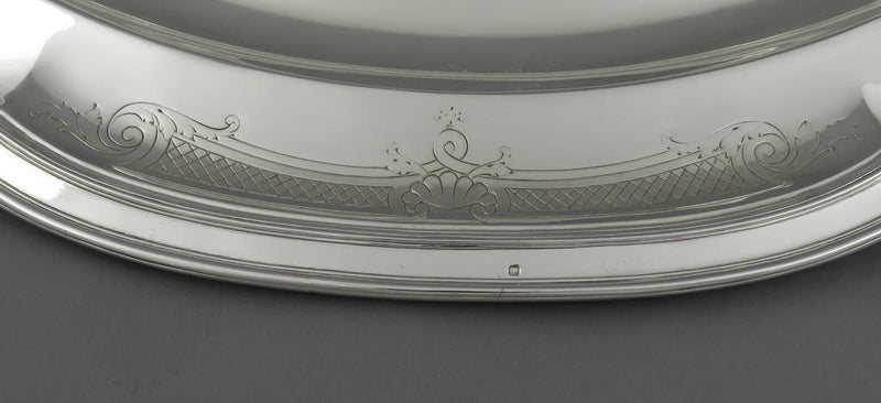 Tiffany French 950 Silver Serving Platter - JH Tee Antiques