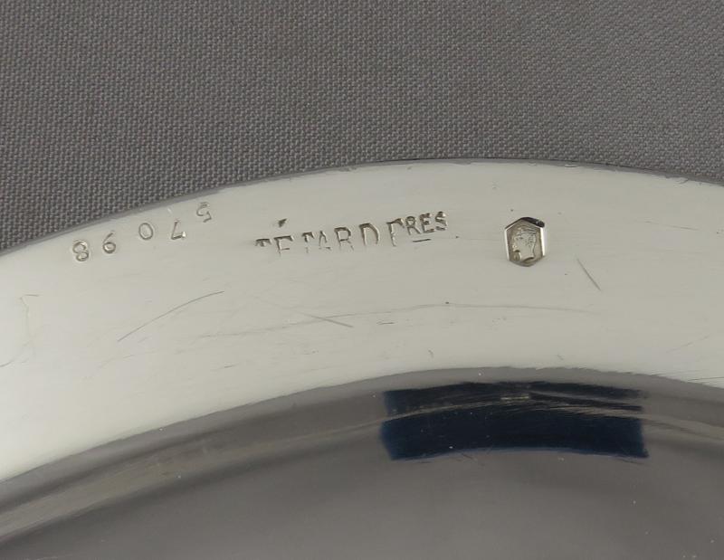 Tetard Silver Charger Plate - JH Tee Antiques