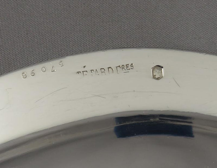 Tetard Silver Charger Plate - JH Tee Antiques