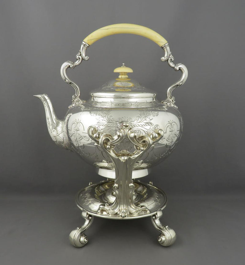 Garrard Silver Tea Service - JH Tee Antiques