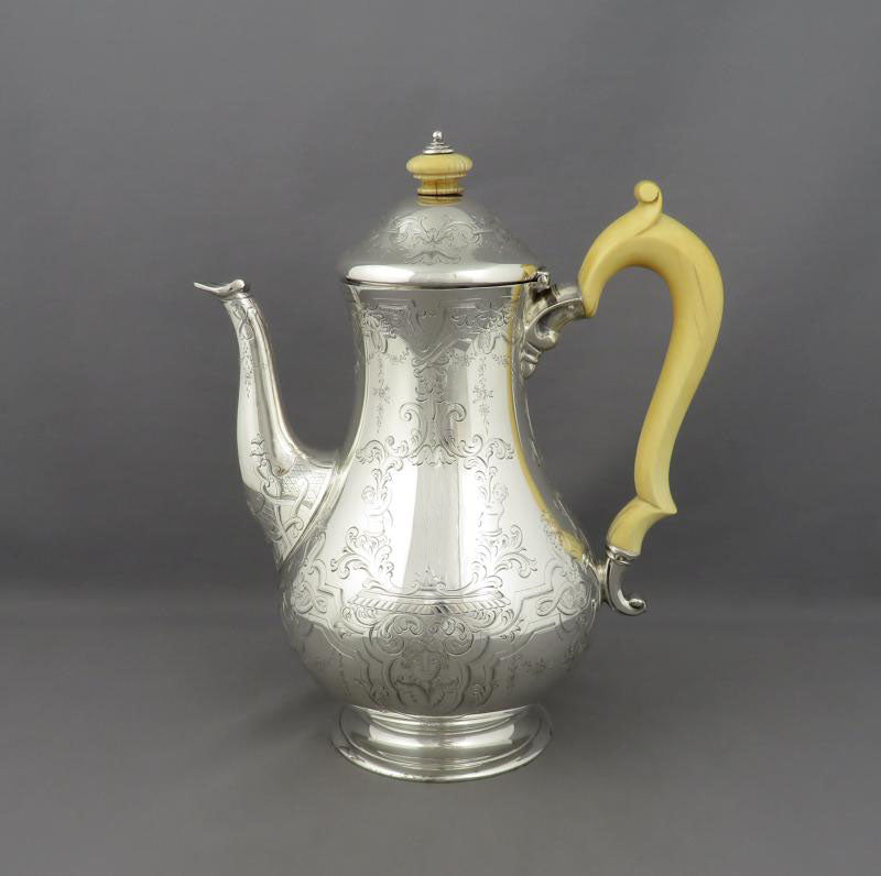 Garrard Silver Tea Service - JH Tee Antiques