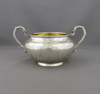 Garrard Silver Tea Service - JH Tee Antiques