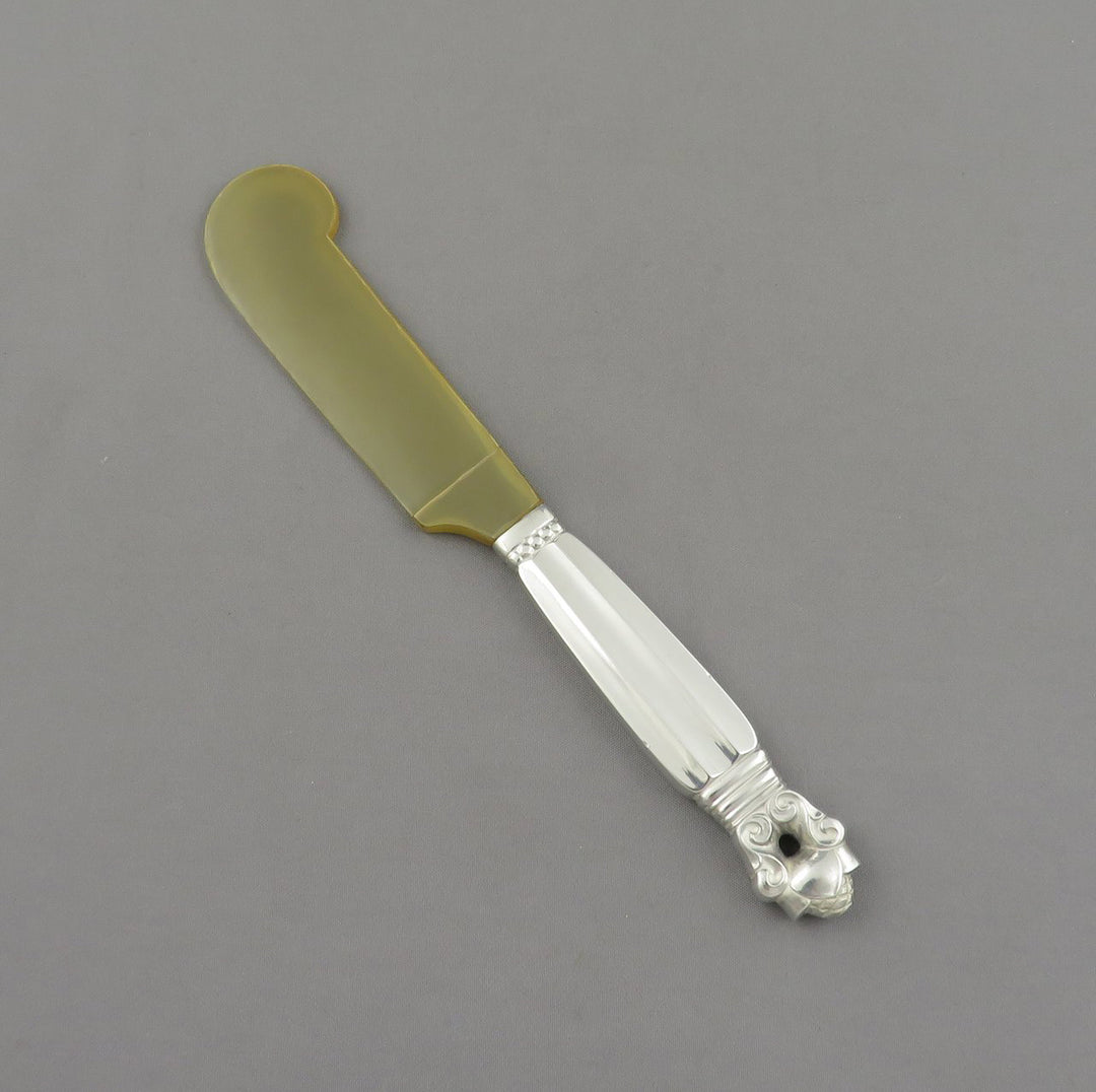 Georg Jensen Acorn Silver Caviar Knife
