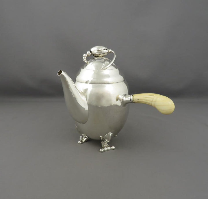 Georg Jensen Blossom Silver Coffee Pot 2B - JH Tee Antiques