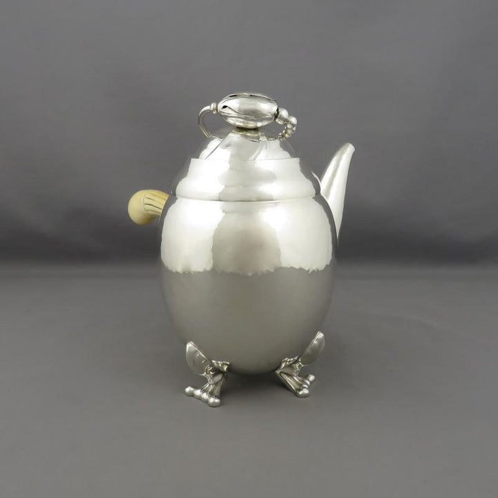 Georg Jensen Blossom Silver Coffee Pot 2B - JH Tee Antiques