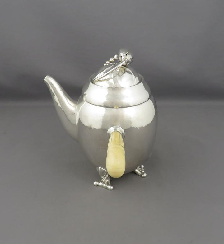 Georg Jensen Blossom Silver Coffee Pot 2B - JH Tee Antiques