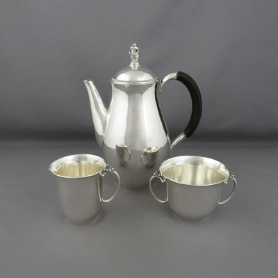 Georg Jensen Sterling Silver Coffee Set - JH Tee Antiques